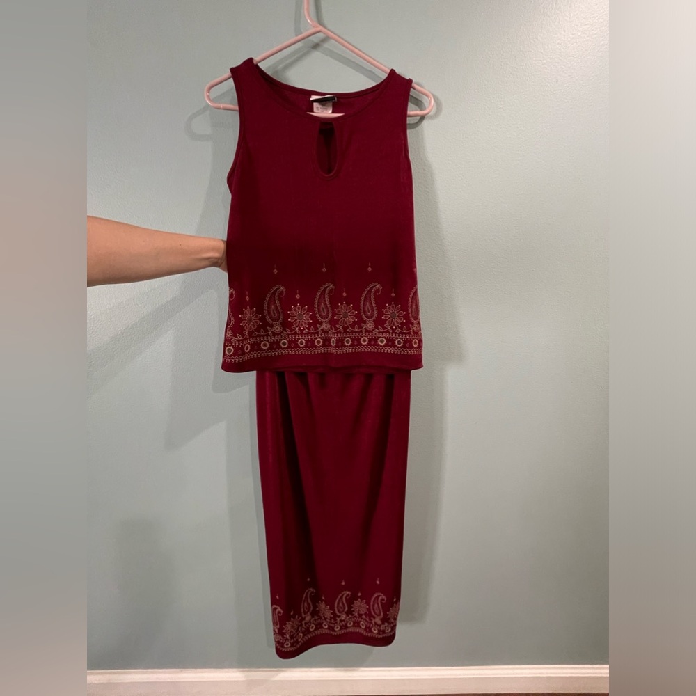 2 Piece Embroidered Set
